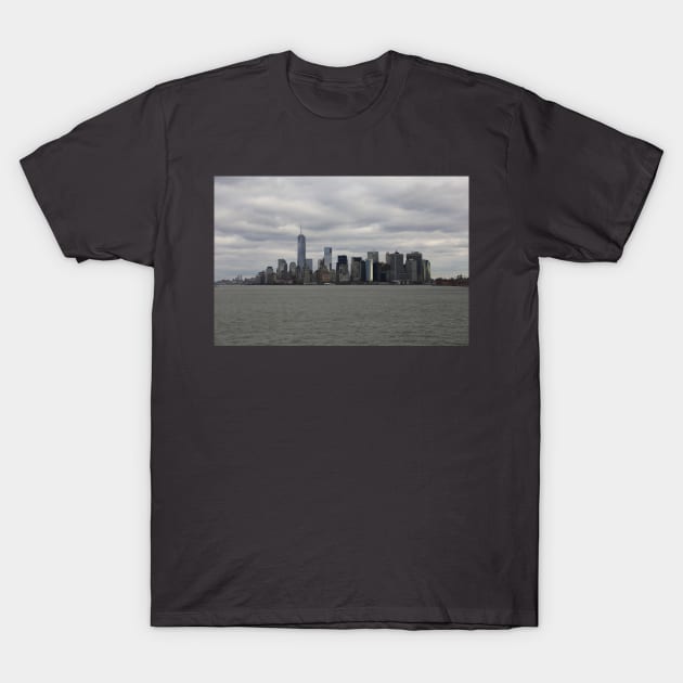 Fifty Shades of Grey NYC Manhattan Skyline T-Shirt by Christine aka stine1